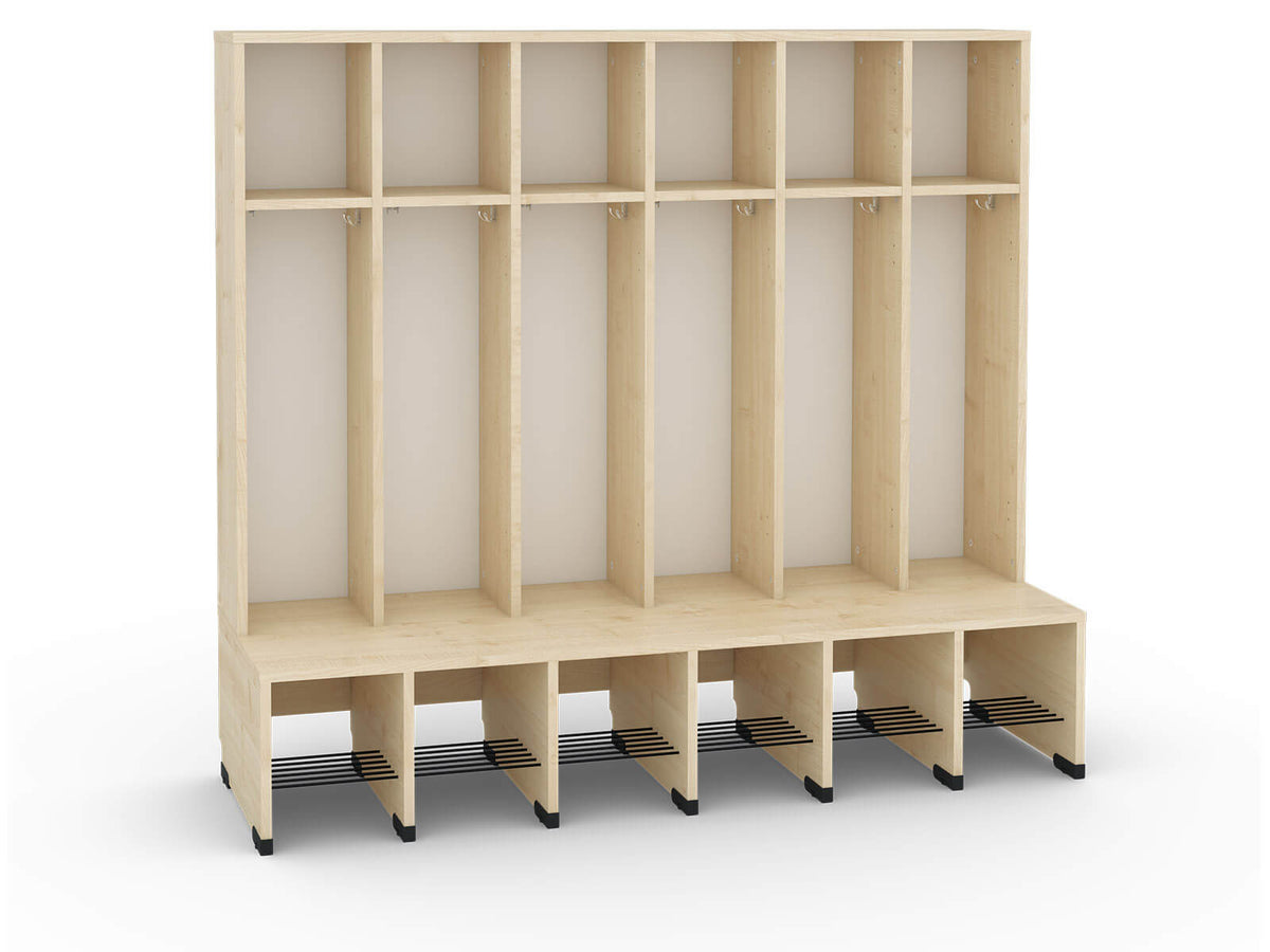 6er-Garderobe mit Bank H=31cm Bubble-Serie | Lisel