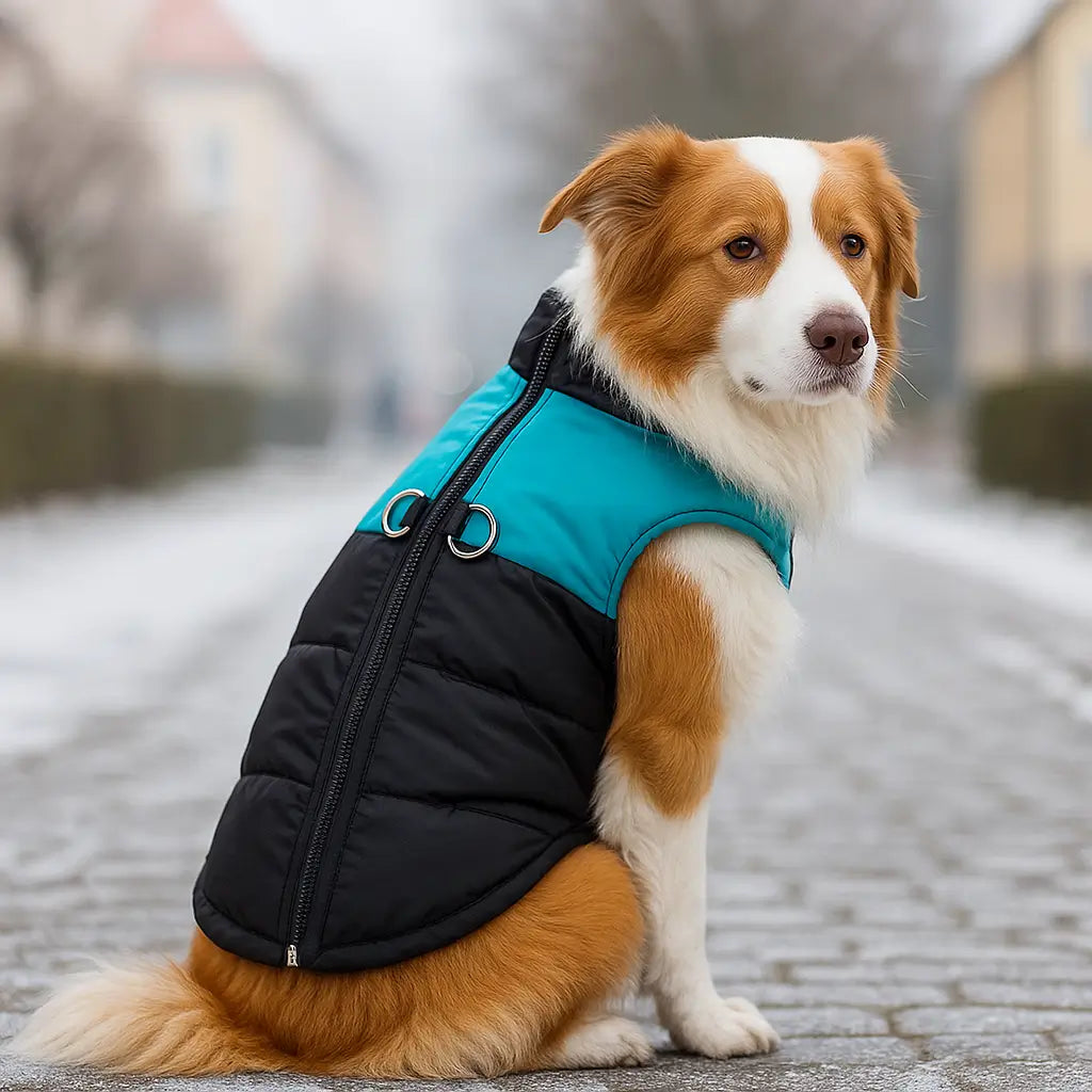 Hundemantel Wasserdicht mit D-Ring & Reißverschluss