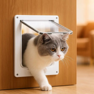 Katzenklappe mit 4-Wege-Verriegelung