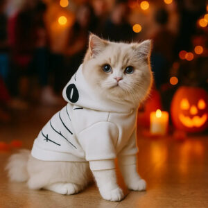 Alternative view of Halloween Katzenpullover Mummy Design