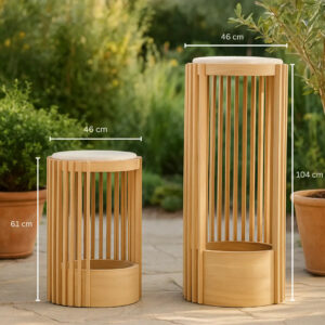 Alternative view of Modernes Katzenbett aus Holz